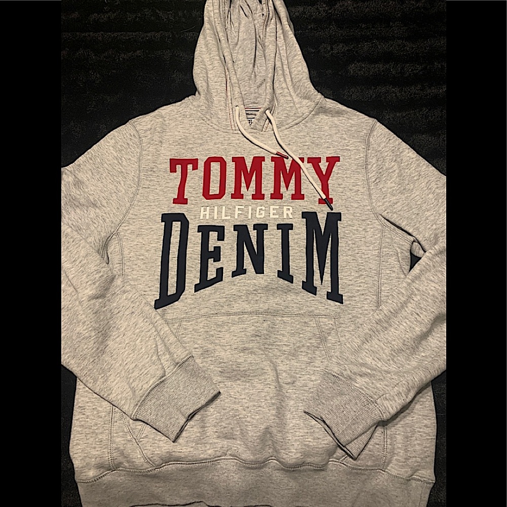 Tommy Hilfiger Denim Hooded Pullover Sweatshirt